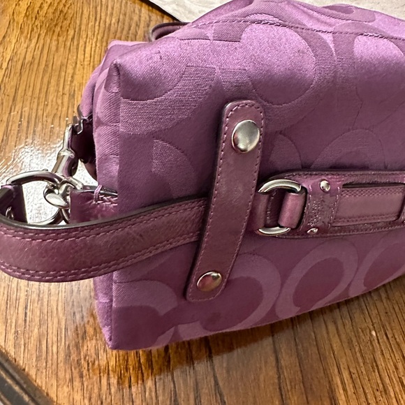 NWOT Coach Purple Sabrina Satchel. - Picture 11 of 12